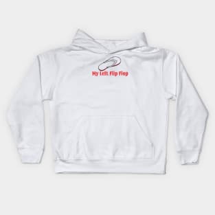 My Left Flip Flop Kids Hoodie